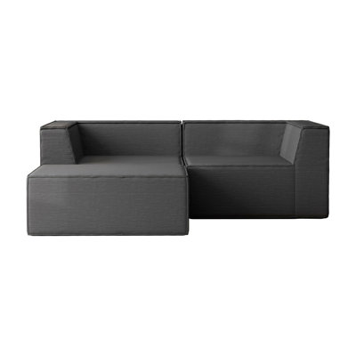 Boneless Comfy Cloud 76" Wide 3-Seat Modular Sofa Couch Upholstered Sectional with ottoman