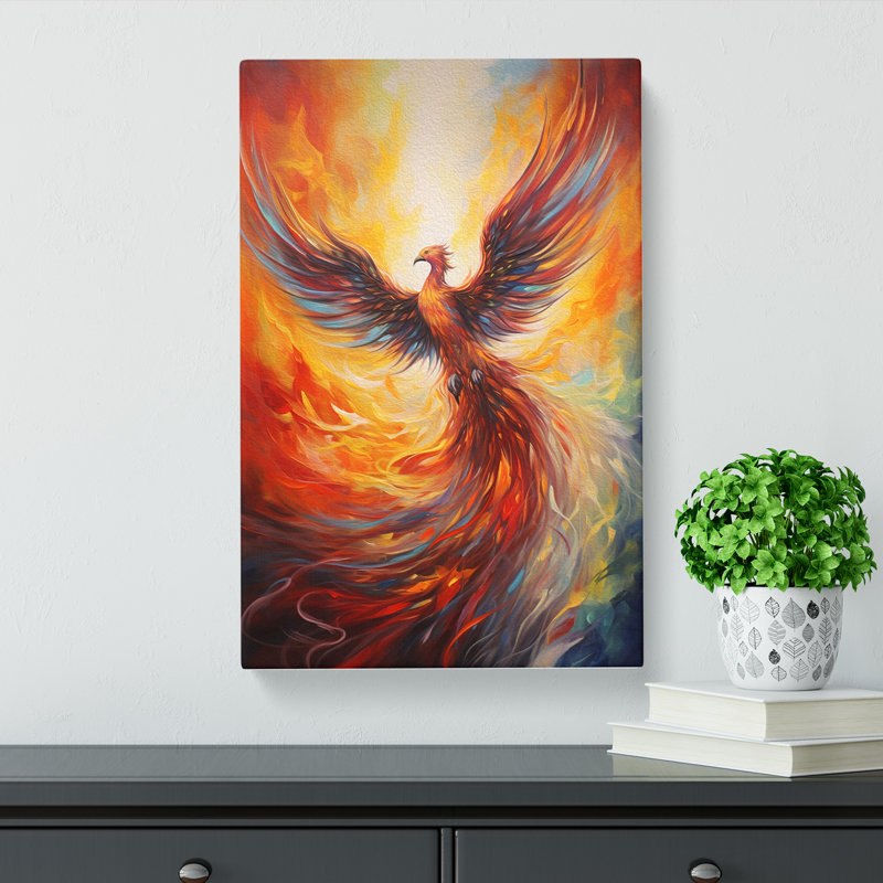 Phoenix Hard Edge - Print, 60cm H x 40cm W x 3cm D