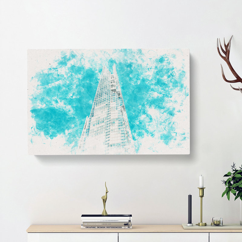 The Shard In London England - Wrapped Canvas Print, 40cm H x 60cm W x 3cm D