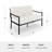 Martha Stewart Lily Pond All-Weather Steel Frame Patio Loveseat With Cushions