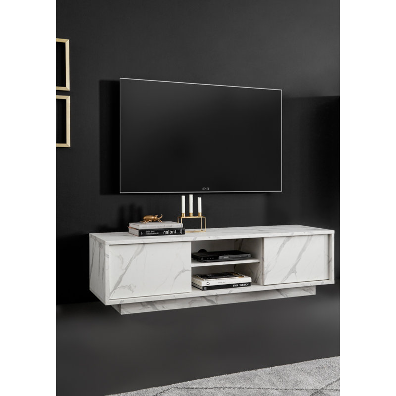 Kibler Unfinished TV Stand for TVs up to 65", White