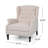 Oversized Tufted Wingback Fabric Push Back Recliner With Nailhead Trim And Button Tufted Diamond Stitch For Living Room, Bedroom-1085377533
