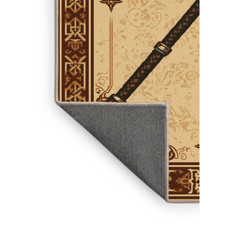 Tapis oriental brun doux et moelleux Nikolas, 5 x 7