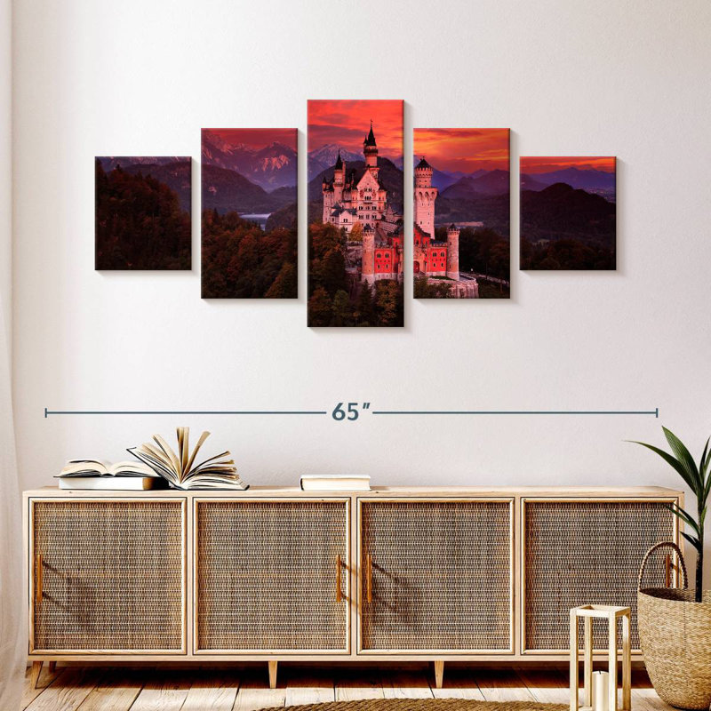 Château de Neuschwanstein, H 24 po x l 55 po
