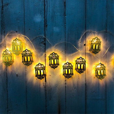 string lights Led String Eid Mubarak Curtain Lights Decorative Holiday Lights Lantern