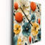 Janani - Horloge murale abstraite Mid-Century-498912897