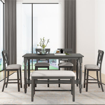 Aaria 6 - Person Four Leg Dining Set