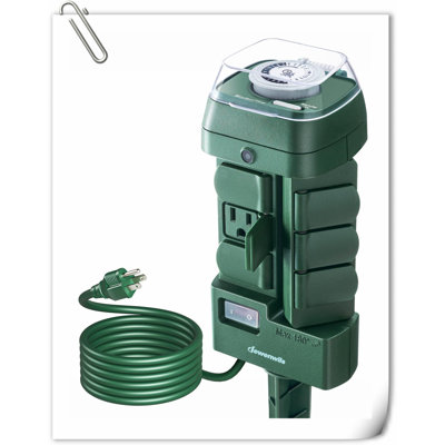 Outdoor Power Stake Timer Waterproof