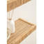 Ensemble de deux tablettes en rotin