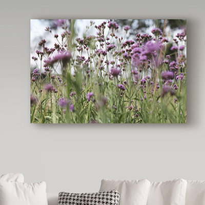 Yareny '50 Shades Of Purple' Photographic Print on Wrapped Canvas
