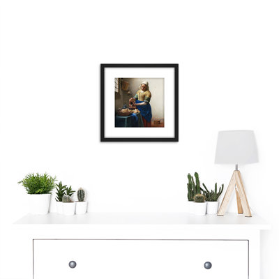 Johannes Vermeer Het Melkmeisje by Johannes Vermeer - Single Picture Frame Painting
