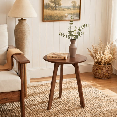 Round End Table- Small End Table Side Table Coffee Table Bedside Table Nightstand