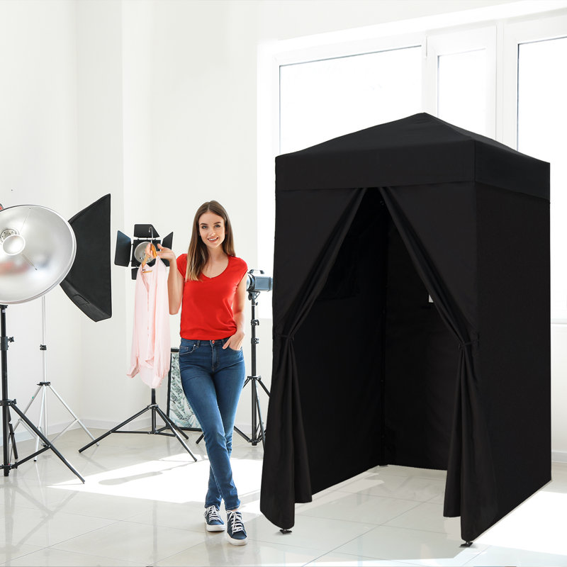 Flex Ultra Compact 4 pi. L 4 pi. Auvent en métal, Noir