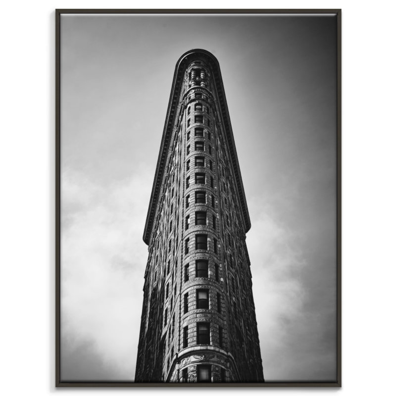 Print on Canvas, 51cm H x 41cm W, Black Floater Framed