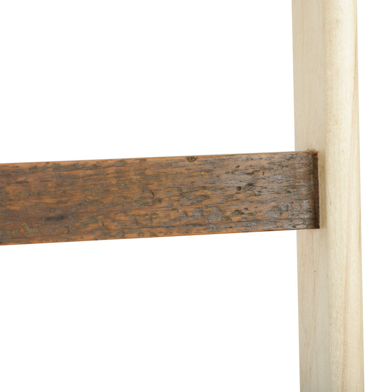 Élégant porte-serviettes échelle en bois, Or