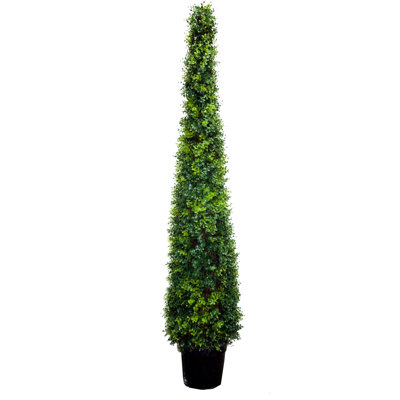 72 " H Faux Cedar Topiary in Resin Pot