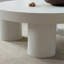 Table basse ronde de style crème