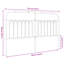 Vidaxl Metal Replace Headboard Black 180 Cm-101181636-101181644
