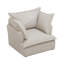 Canapé simple moderne en chenille avec accoudoirs pour le salon et la chambre à coucher, une pièce décorative confortable et élégante