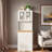 3-in-1 Vanity Table With Led Mirror,  Drawers, Flip-top Compartment And Storage Stool