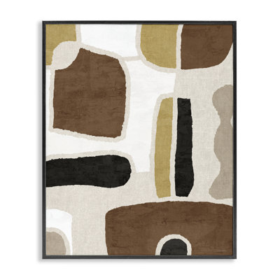Estampe numérique Earthy Organic Shapes, design par Amber Sterling