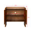 Buffet rustique en noyer: amplement d'espace pour les ustensiles de cuisine et la décoration - Le buffet de rangement moderne pour l'entrée de la salle à manger fait une entrée élégante