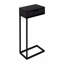 Table d'appoint, en forme de C, bout, côté, collation, tiroir de rangement, stratifié, métal, contemporain, moderne-402888242-402888254