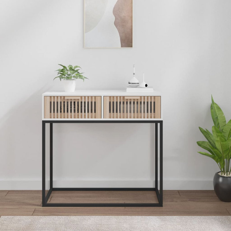 Lisha 80cm Console Table, White