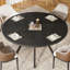 Round Metal Base Dining Table