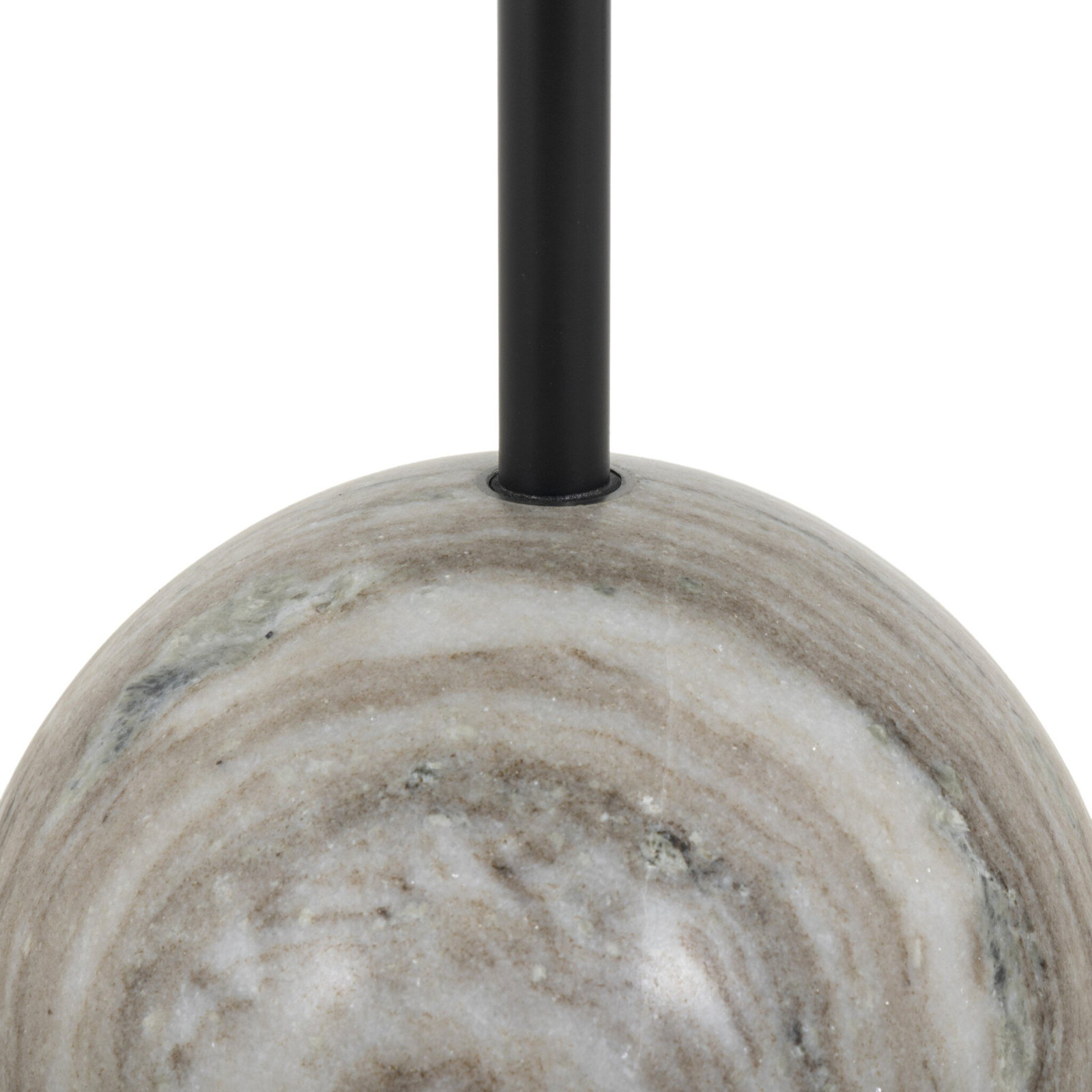 Fleischer Marble Top End Table, Antique White Marble