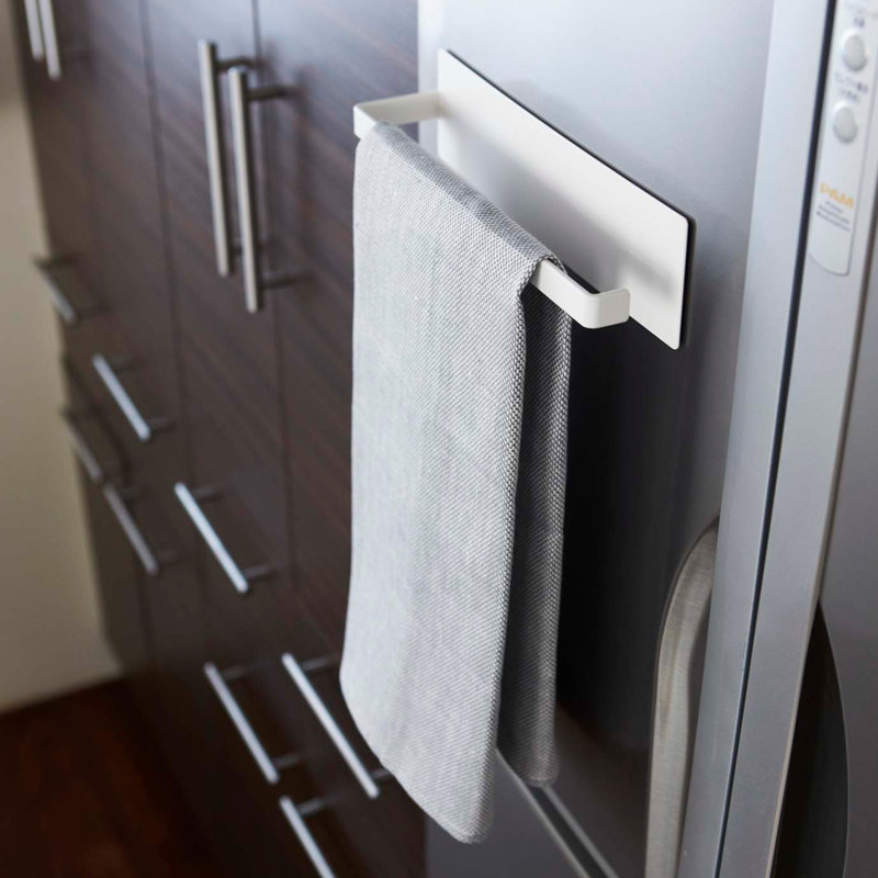 Porte-essuie-tout magnétique Yamazaki Home - Rangement de cuisine, organisateur magnétique, acier, magnétique