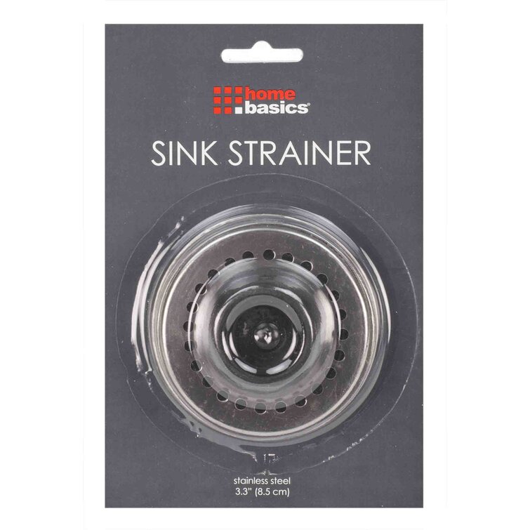 Home Basics Stainless Steel Over The Sink Strainer