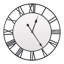 24Inch Modern Non-Ticking Mirrored Wall Clock