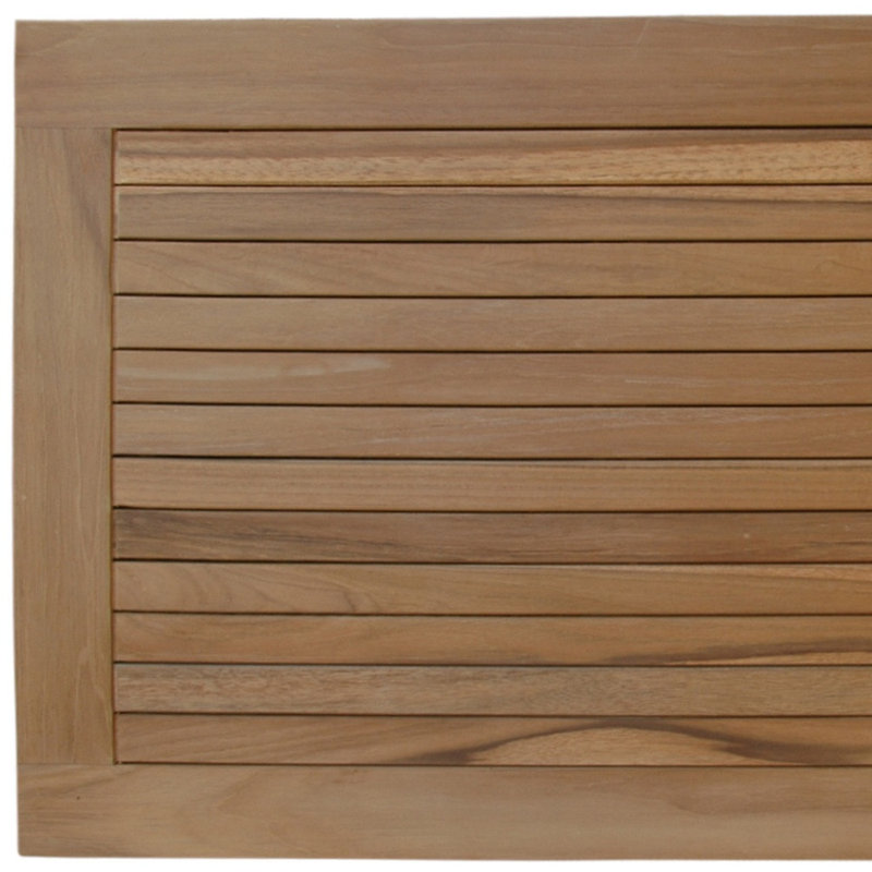 Tapis de douche en teck naturel 39 po