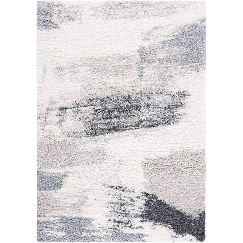 Alesia Machine-Woven Stain Resistant Abstract Area Rug, Rectangle 4' x 6'