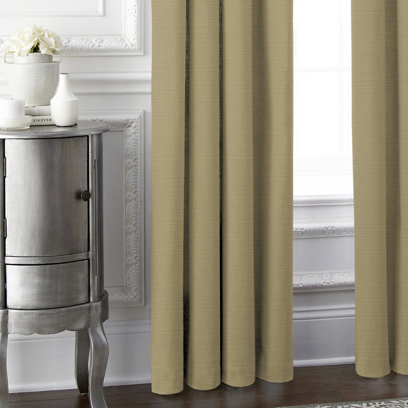 Panneau de rideau simple obscurcissant en polyester Elbasan, L 40 po x L 132 po