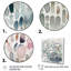«Nayeli Blue and White Exploration Abstracted Patterns II», reproduction sur toile-88519375-88519376