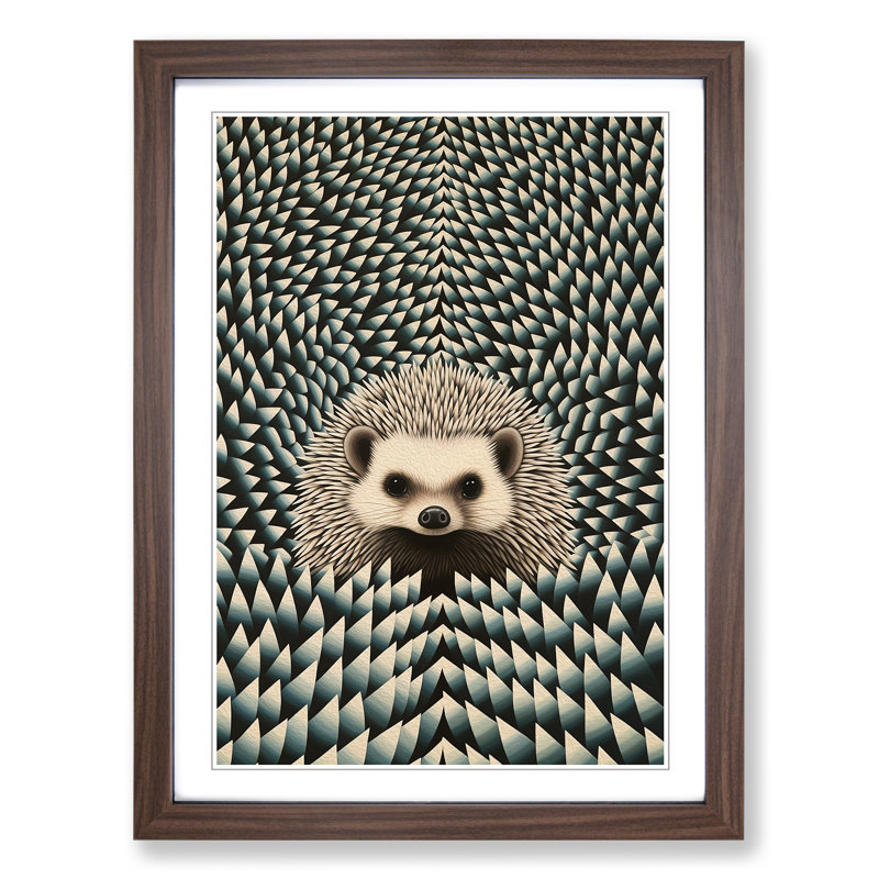 Hedgehog Op - Framed Print