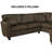 Plush Soft 6-Person U-Shaped Sectional Sofa with Chaise-336603167