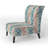 Soft Botanical Hues - Upholstered Botanical & Pattern Accent Slipper Chair
