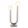 Regina Andrew Happy Table Lamp (Polished Nickel); 12.5W X 25H X 12.5D; Uses Two Maximum 4 Watt G9 Base Bulb (Included)