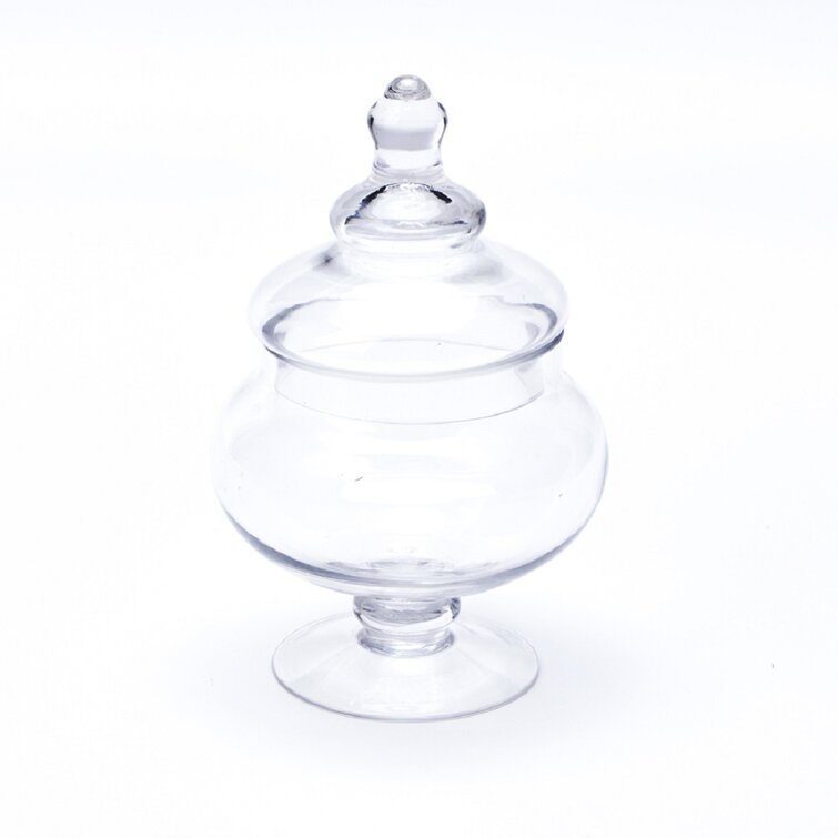 Winston Porter 3 Tier Clear Glass Apothecary Jar