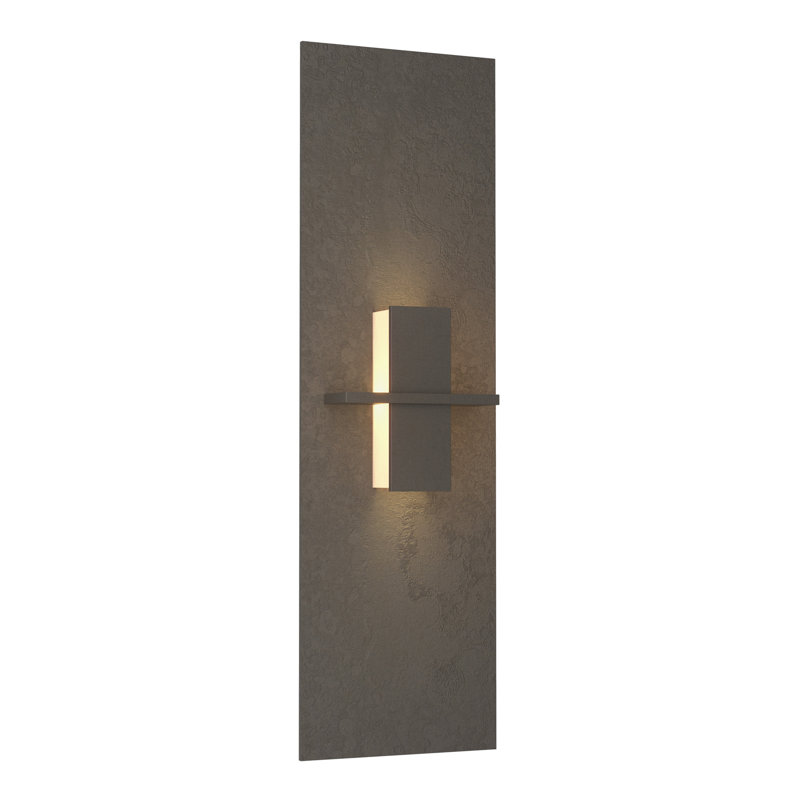 Aperture 1 - Light Flush Mount Sconce, Dark Smoke, White Art