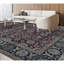 Tapis rouge et noir noué à la main de haute qualité