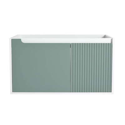 Meuble-lavabo mural, meuble-lavabo avec porte à fermeture en douceur, meuble-lavabo seulement, sans lavabo