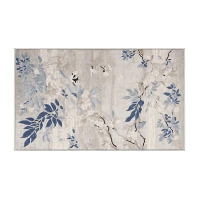 Tapis beige lavable à la machine