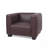 Suheil Faux Leather Club Chair-70932734