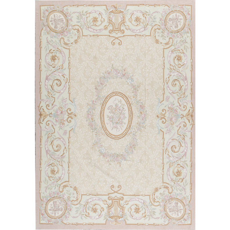 Aubusson Renaissance Wool Oriental Area Rug