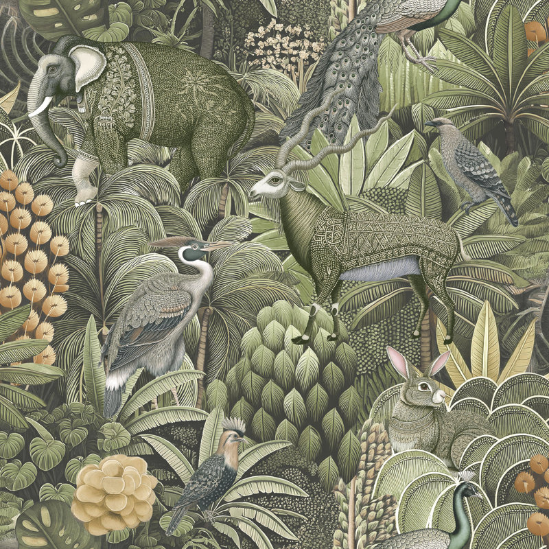  Papier peint Jungle Jamboree