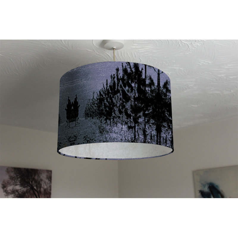 Cotton Drum Lamp Shade ( Uno ), 25cm H x 40cm W x 40cm D